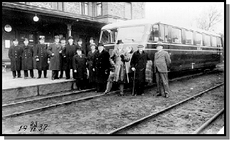 Den frsta boggierlsbussen p HBJ, hsten 1937